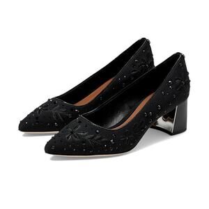 NWB DONALD PLINER BEADED SUZETTE BLOCK HEEL 8